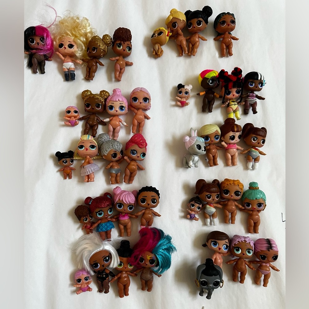 LOL Doll lot 3 lol dolls with one baby or animal